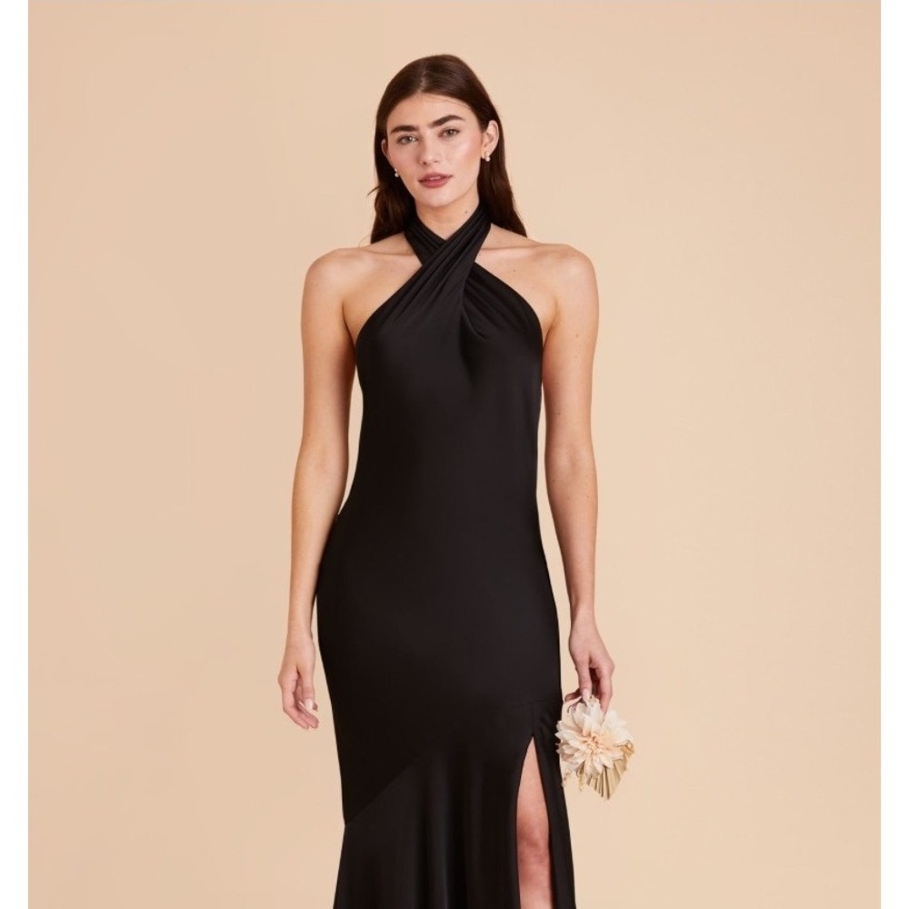 Birdy Grey Black Halter Maxi Dress